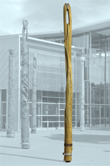 Picture of the Generic Pou - Te Ngira showing its eastern side.