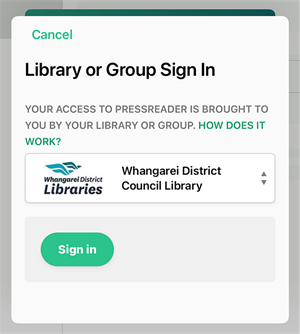 PressReader Sign in to Whangarei District Libraries portal. 