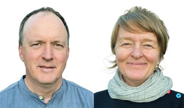 Photo of Thorsten Hoppe and Lisa Clunie. 
