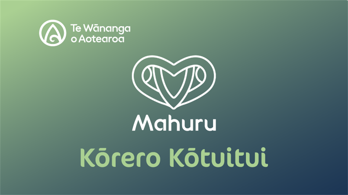 Te Whānanga o Aotearoa Mahuru Kōrero Kōtuitui event banner. 