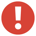 Image of red alert icon used in my account. 