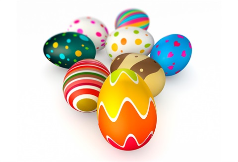 Picture of colourful Easter eggs. 