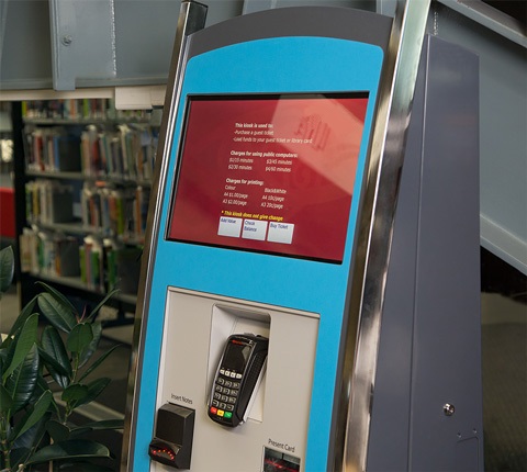 Picture of a My Monitor kiosk. 