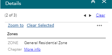Image showing your property zone. 