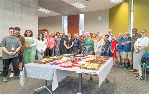 Group photo showing combined Advisory Groups celebrating Christmas 2022. 