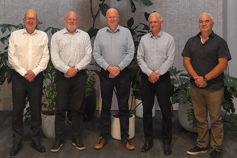 The Northland water CCO’s Establishment Advisory Group pictured from left to right: David Rankin, Steve Couper, Murray Bain, Michael Sage and Marlon Bridge.
