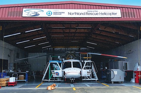Photo of the hangar for Northern Rescue Helicopter Limited at Kensington Park. 