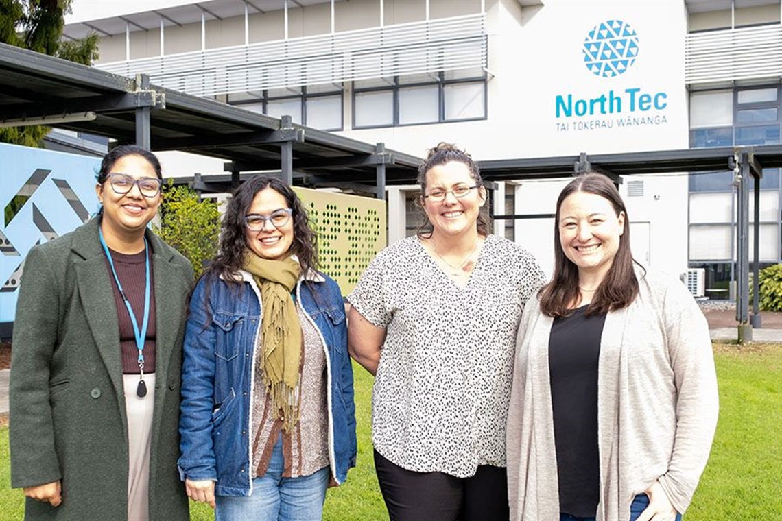 NorthTec External Engagement Manager Jo-Ann Hogan and staff at NorthTec. 