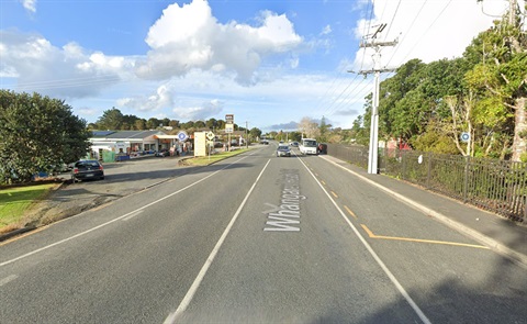 A street view of Whangarei Heads Road in Parua Bay. 