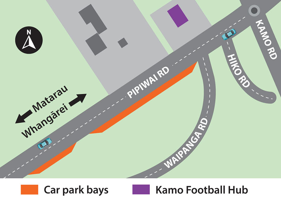 Map showing a close-up view of area of Pipiwai Road pavement project. 
