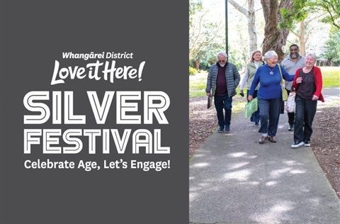 An image for Silver Festival campaign of women laughing and dancing. 