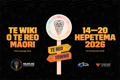 Official Te Wiki o te Reo Maori logo for 2026