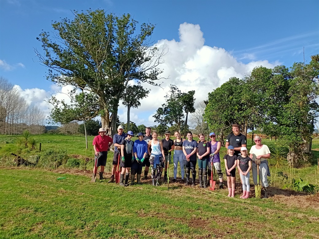 A picture of group of people on a Community Planting day.