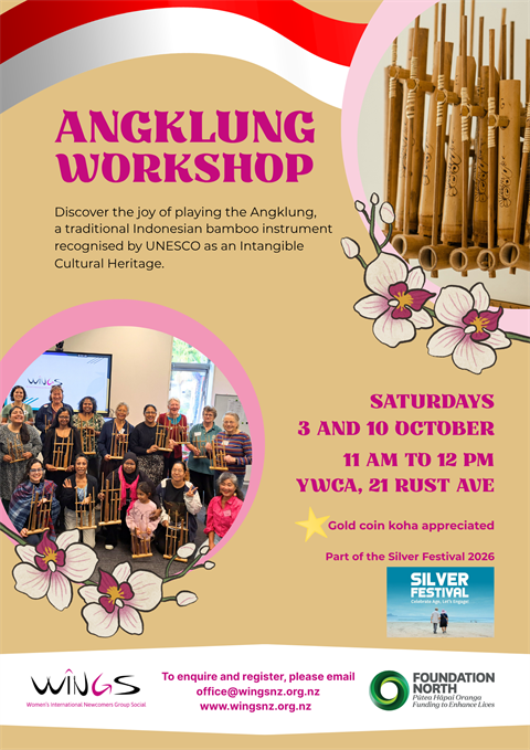 Angklung Workshops a musical instrument from Indonesia made from bamboo