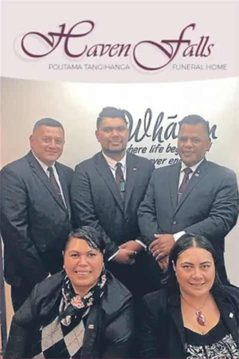 Image of Haven Falls staff. 