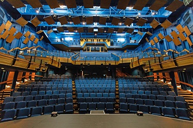 Capitaine Bougainville Theatre seating from stage.