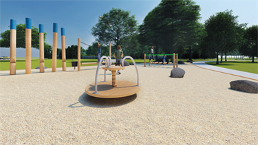Artist's impressions of the new playground at Raumanga Scenic Reserve.